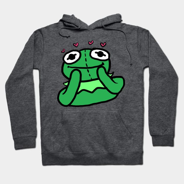 Kermie in Love Hoodie by MurderBeanArt